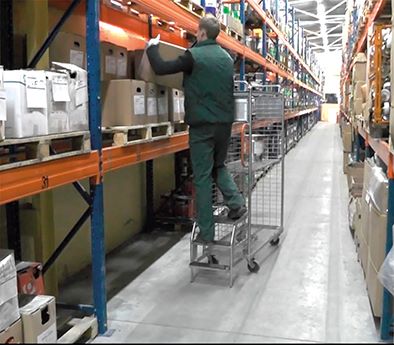 Produktbild Variofit Kommissionierwagen verzinkt 1435x490x1820mm bild 3