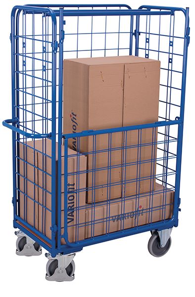 Produktbild Variofit Längswand hoch halb abklappbar 1095x1525mm enzianblau bild 2