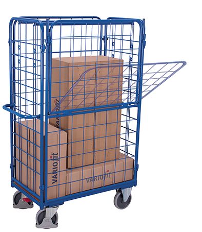 Produktbild Variofit Längswand hoch halb abklappbar 1095x1525mm enzianblau bild 3