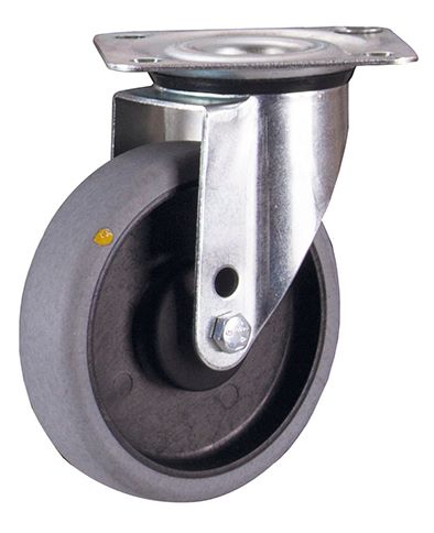 Produktbild Variofit Lenkrolle 125x32mm grau elektrisch leitfähig Traglast 110kg