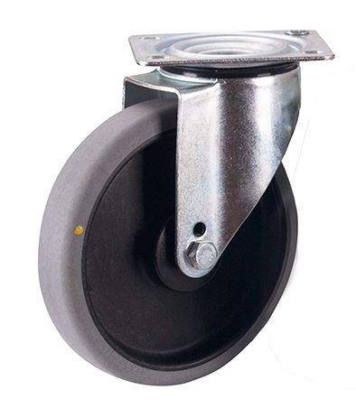 Produktbild Variofit Lenkrolle 200x40mm grau elektrisch leitfähig Traglast 225kg