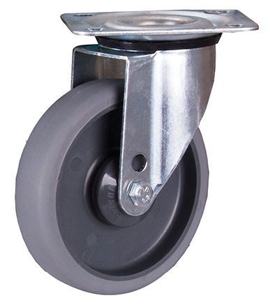 Produktbild Variofit Lenkrolle 125x32mm grau thermoplastisch Traglast 150kg