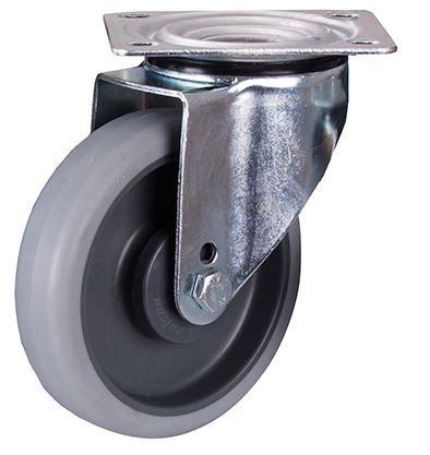 Produktbild Variofit Lenkrolle 160x40mm grau thermoplastisch Traglast 200kg