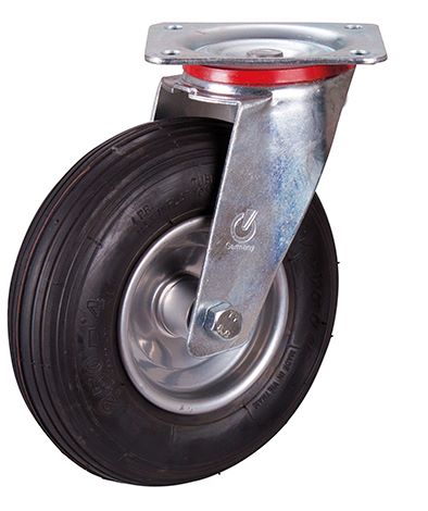 Produktbild Variofit Lenkrolle mit Luftreifen 230x65mm Traglast 130kg schwarz