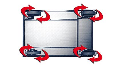 Produktbild Variofit 2 Lenkrollen Satz Lufträder