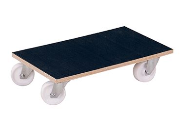 Produktbild Variofit Möbelhund mit Kunststofflenkrollen schwarz 600x350x175mm