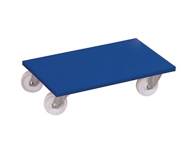 Produktbild Variofit Möbelhund mit Kunststofflenkrollen 600x300x145 mm blau