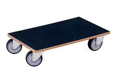 Produktbild Variofit Möbelhund schwarz mit thermoplastischer Bereifung 600x350x175mm