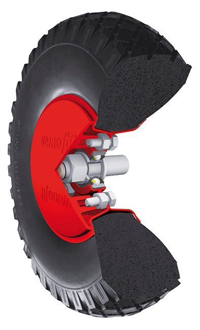 Produktbild Variofit Pannensicheres Rad 260x85mm schwarz ohne Ventil bild 2