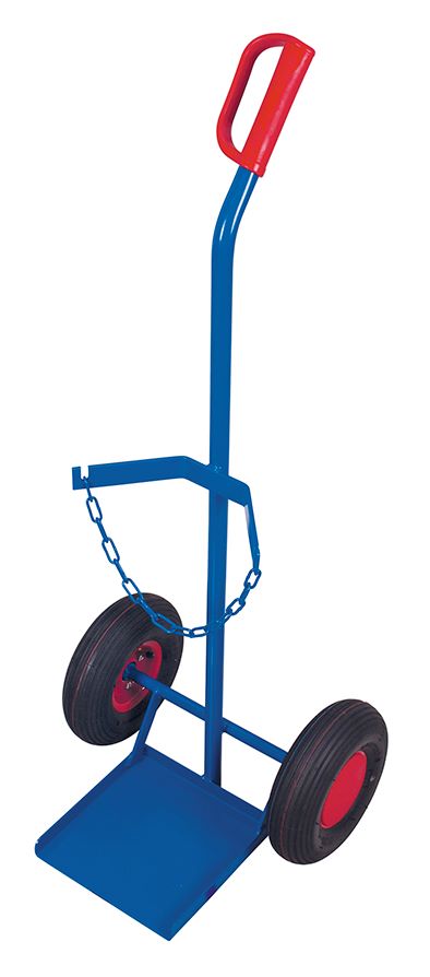 Produktbild Variofit Stahlflaschenkarre 1 mal 20 40 oder 50 Liter Traglast 100kg bild 2