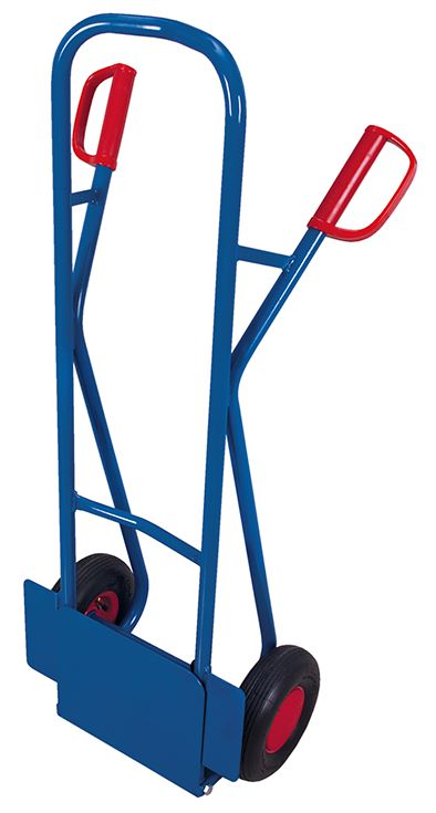 Produktbild Variofit Stahlrohrkarre mit abklappbarer Schaufel Traglast 250kg blau bild 2