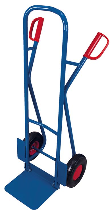 Produktbild Variofit Stahlrohrkarre mit abklappbarer Schaufel Traglast 250kg blau