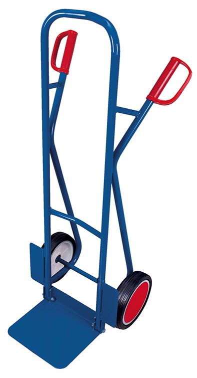 Produktbild Variofit Stahlrohrkarre mit abklappbarer Schaufel blau Traglast 250kg