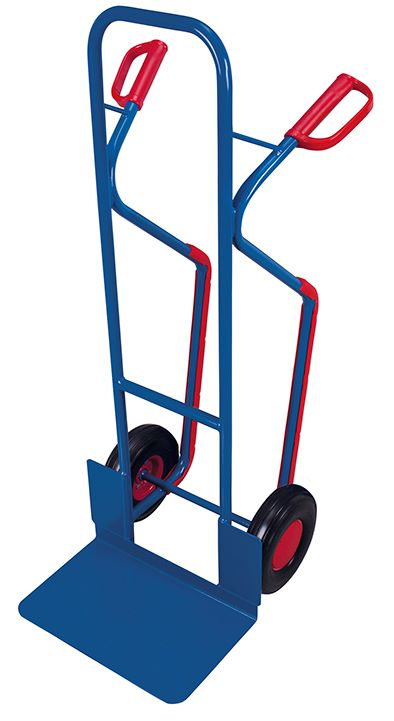 Produktbild Variofit Stahlrohrkarre mit großer Schaufel Traglast 250kg blau