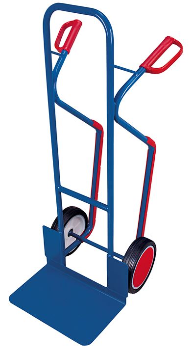 Produktbild Variofit Stahlrohrkarre mit großer Schaufel Traglast blau 570x657x1315mm