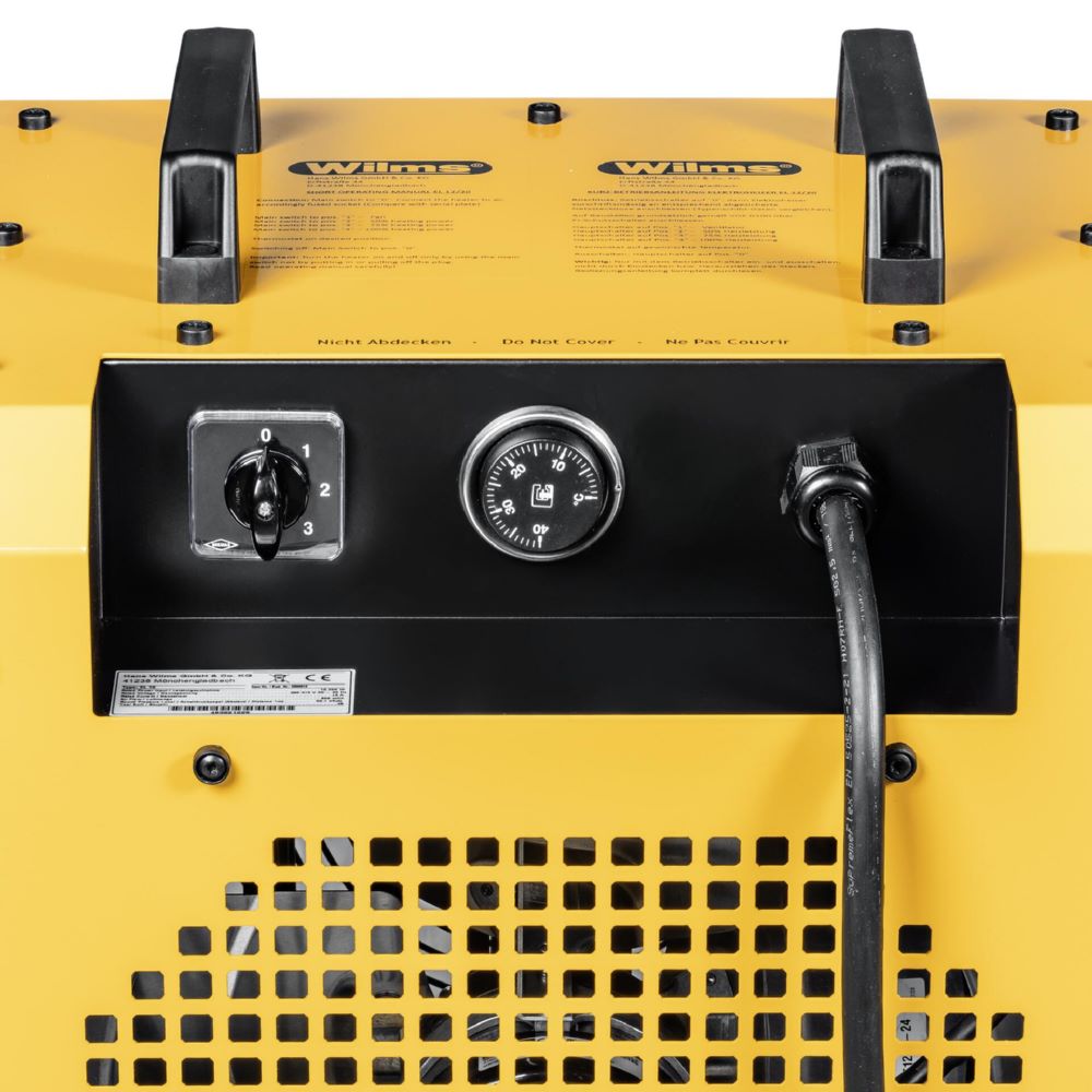 Produktbild Wilms Elektroheizer mit Axialventilator EL 12 3 Heizstufen bild 2