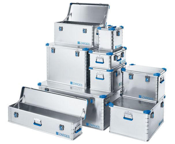 Produktbild ZARGES Alu-Eurobox; 60l; IM: 550x350x310mm. geschäumte Deckeldichtung