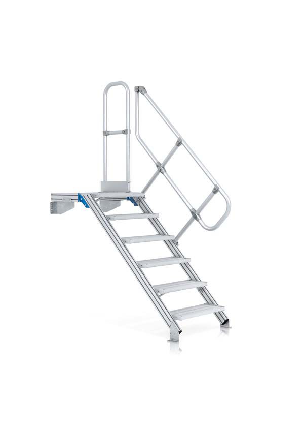 Produktbild Zarges Leichtmetall Treppe mit Plattform 19 Stufen Z600 bild 1