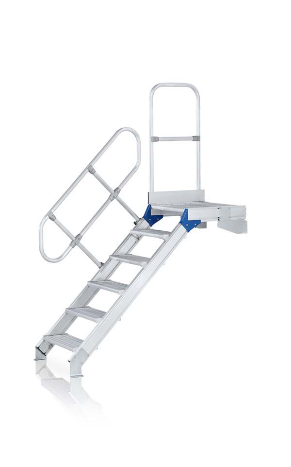 Produktbild Zarges Leichtmetall Treppe mit Plattform 7 Stufen Z600 bild 3