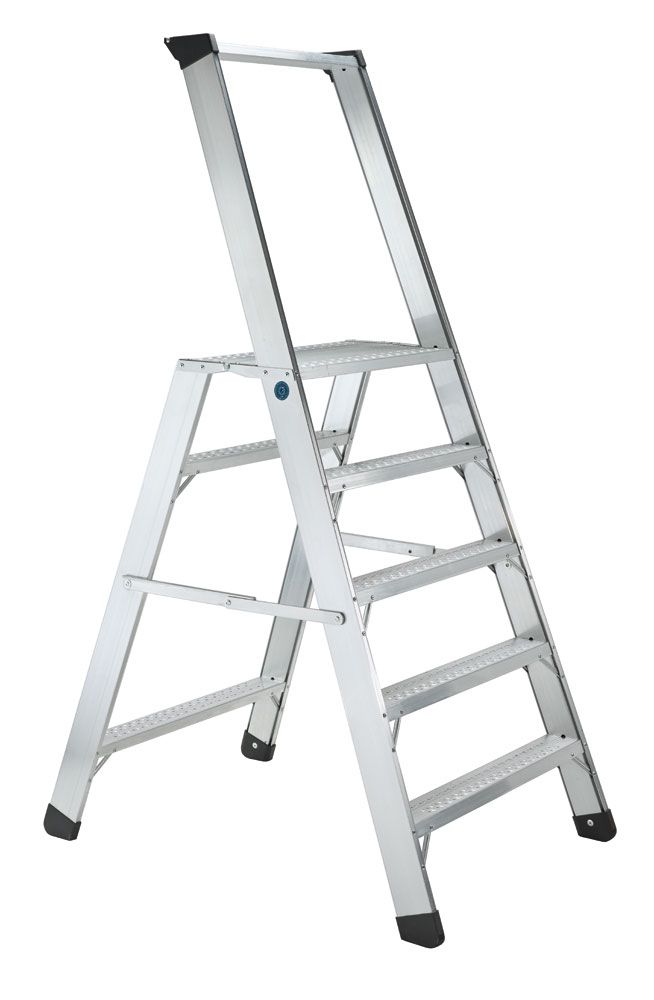 Produktbild ZARGES LM-Arbeitspodest RC klappbar Z500, 4 Stufen Plattformhöhe 0,86 m bild 1