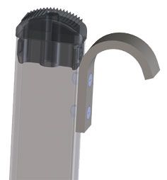 Produktbild ZARGES Auflegehaken Z600, f. Führungsschiene 80 mm Durchm.