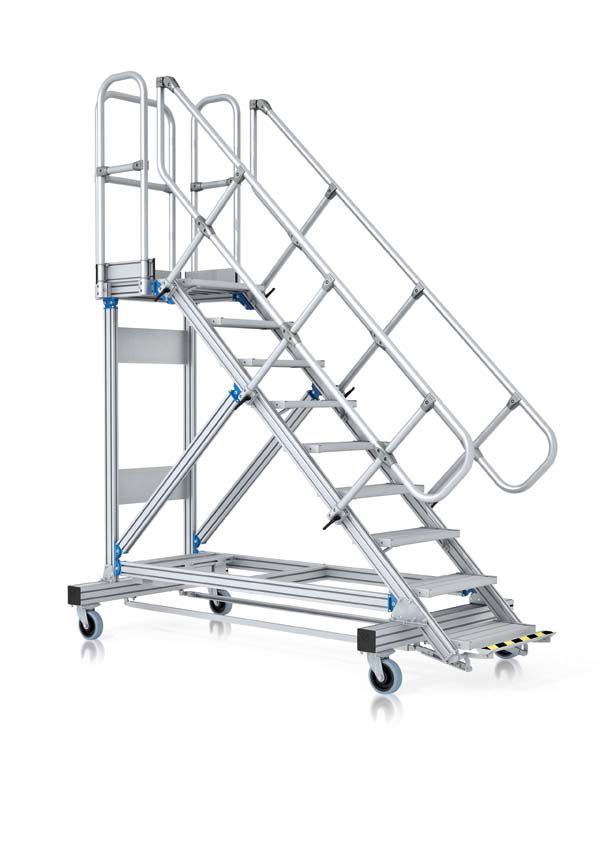 Produktbild Zarges LM-Plattformtreppe, fahrbar 9 Stufen Z600 bild 1