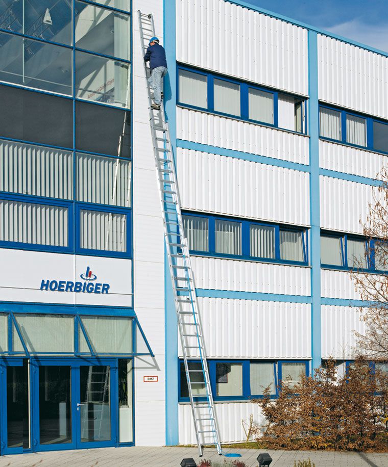 Produktbild ZARGES LM-Seilzugleiter, 3-tlg. Z600, 3 x 22 Sprossen Leiterlänge max. 15,90 m bild 2