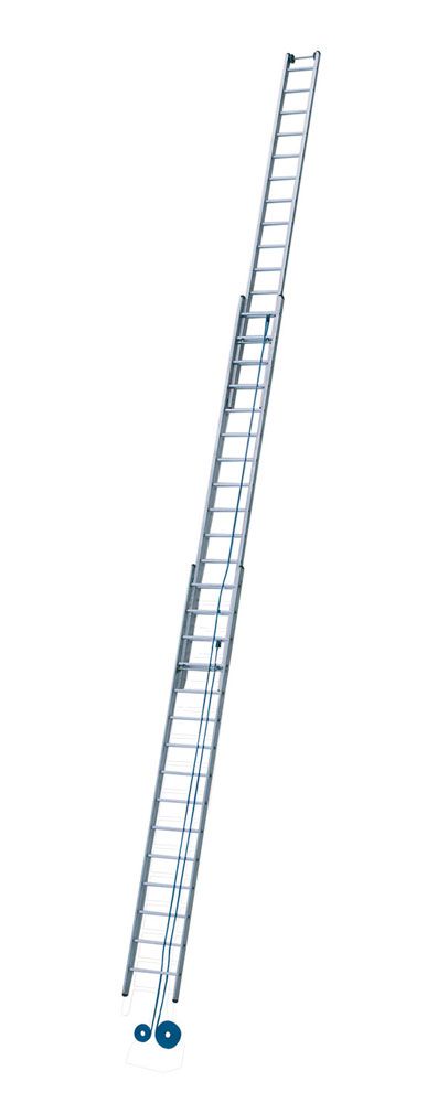 Produktbild ZARGES LM-Seilzugleiter, 3-tlg. Z600, 3 x 20 Sprossen Leiterlänge max. 14,20 m