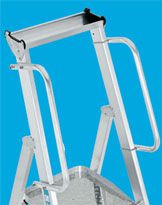 Produktbild ZARGES LM-Stehleiter m Plattform Z600, 12 Stufen Leiterlänge 4,16 m bild 3