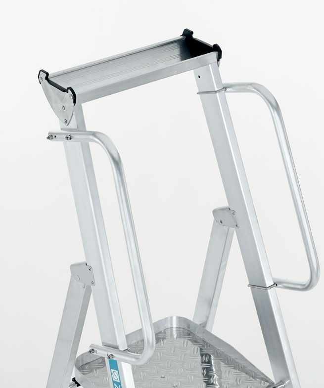 Produktbild ZARGES LM-Stehleiter m Plattform Z600, 12 Stufen Leiterlänge 4,16 m bild 2