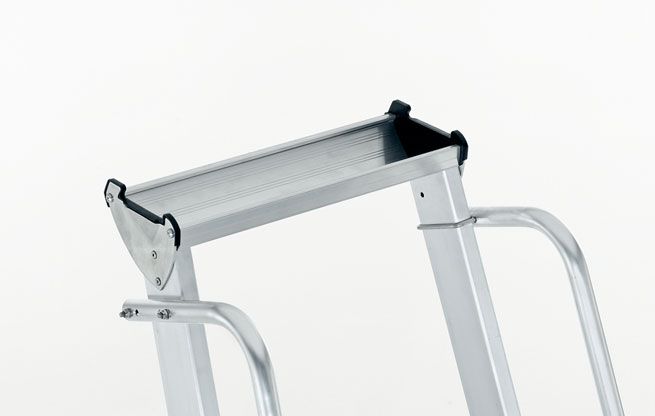 Produktbild ZARGES LM-Stehleiter m Plattform Z600, 12 Stufen Leiterlänge 4,16 m bild 5