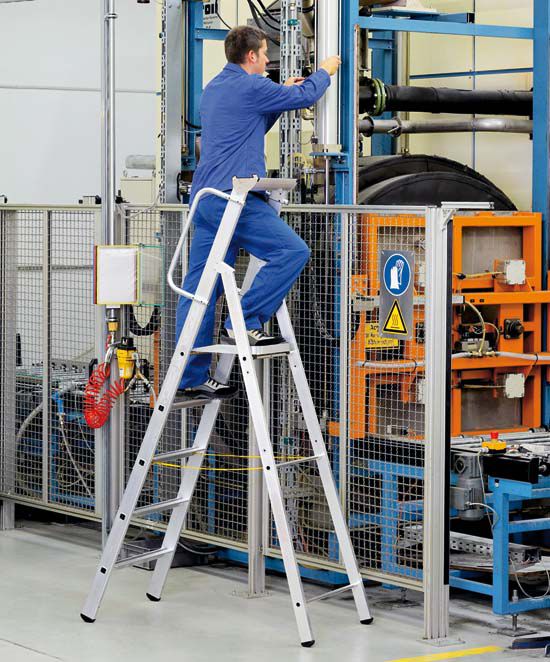 Produktbild Zarges Leichtmetall Stehleiter mit Plattform 8 Stufen Z600 bild 2