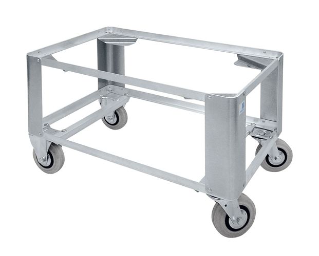 Produktbild ZARGES Untersetzwagen W152; für AM 800x600. 2 Lenk- und 2 Bockrollen, Ø 125 mm