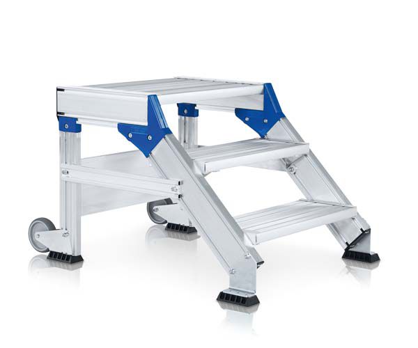 Produktbild Zarges LM-Treppenpodest 60 Grad Neigung 3 Stufen