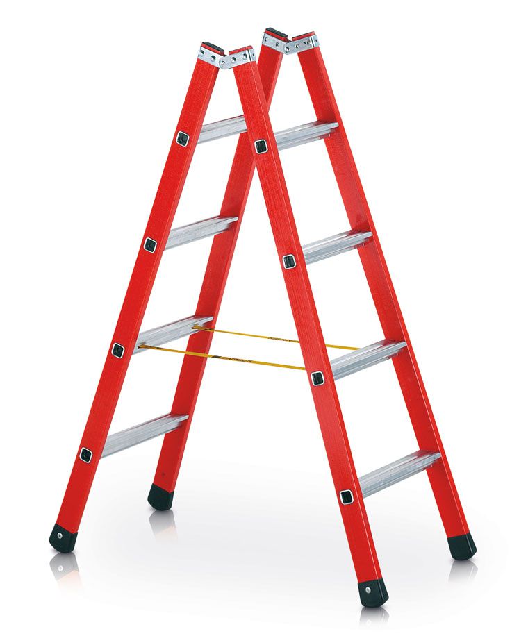 Produktbild ZARGES Kst-Stufen-Stehleiter Z600, 2 x 6 Sprossen Leiterlänge 1,90 m