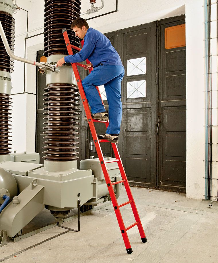 Produktbild ZARGES Kunststoff-Anlegeleiter Z600, 14 Sprossen Leiterlänge 4,16 m bild 2