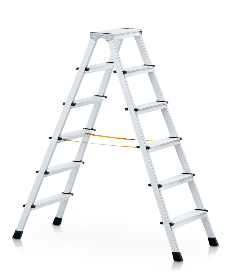 Produktbild ZARGES XLstep B Stehleiter Z600 2x6 Stufen Leiterlänge 1,43m