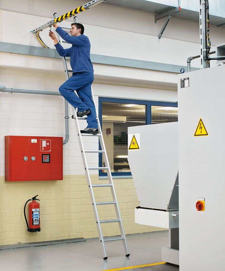 Produktbild ZARGES LM-Stufen-Anlegeleiter Z600, 10 Stufen Leiterlänge 3,06 m bild 2