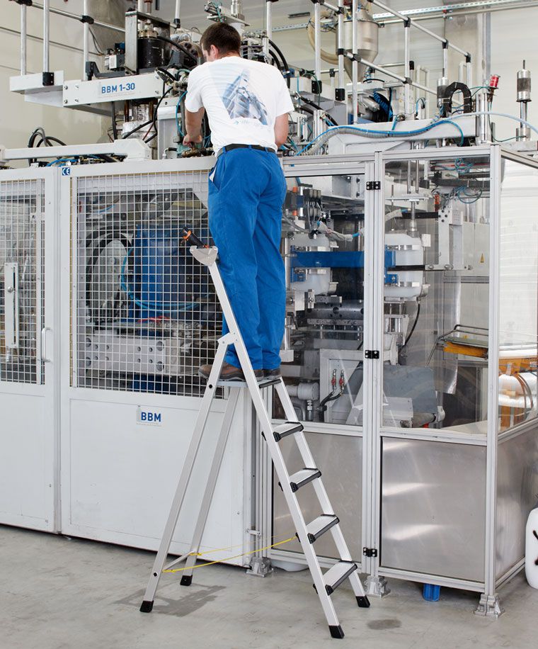 Produktbild ZARGES LM-Stufen-Stehleiter Z600, 3 Stufen Leiterlänge 1,32  m bild 2