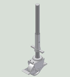 Produktbild ZARGES Lenkrolle mit Spindel Z600,  D = 125 mm