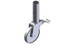 Produktbild ZARGES Lenkrolle mit Zapfen Z600,  D = 125 mm