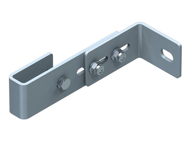 Produktbild ZARGES Wandhalter verstellbar, Edelstahl V4A, Wandabstand 150 - 200 mm