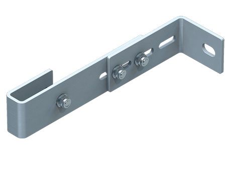 Produktbild ZARGES Wandhalter verstellbar, Stahl verzinkt, Wandabstand 200 - 275 mm