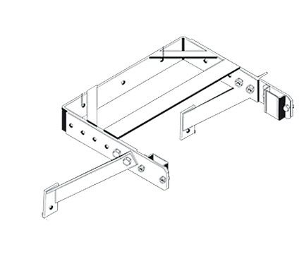 Produktbild ZARGES Wandhalter verstellbar, Stahl verzinkt, Wandabstand 400 - 600 mm
