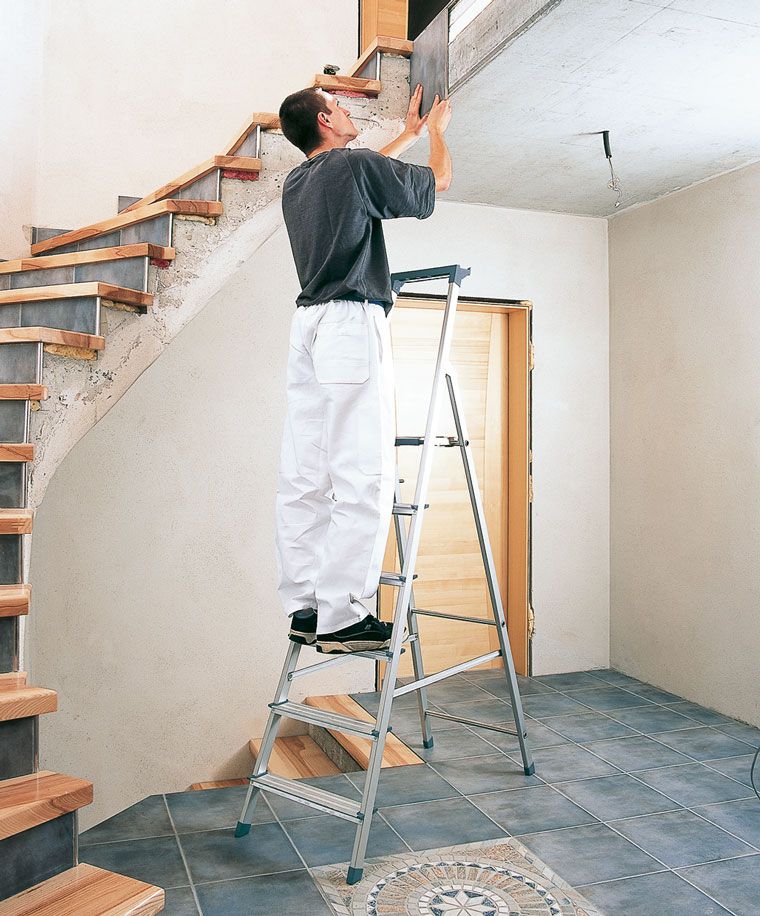 Produktbild ZARGES Stufen-Stehleiter Z200, 7 Stufen Plattformhöhe 1,47m bild 2