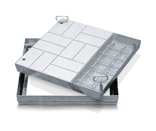 Produktbild ZARGES Schachtabdeckung AL SCH,  Schachtmaß 450 x 450  mm