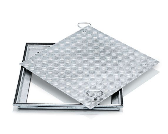 Produktbild Zarges Schachtabdeckung Stahl verzinkt Maß 600 x 600  mm