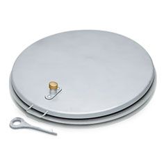 Produktbild Zarges Schachtabdeckung rund isoliert V2A Durchmesser 1000 mm