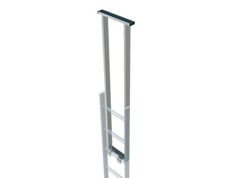 Produktbild ZARGES Einstieghilfe für Leitern Stahl verzinkt, doppelholmig, für Lichte Weite 300 mm