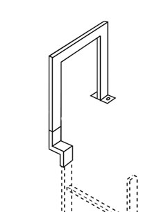 Produktbild ZARGES Übersteigbügel, V4A  Länge 500 mm SCH, Höhe 1,10 m